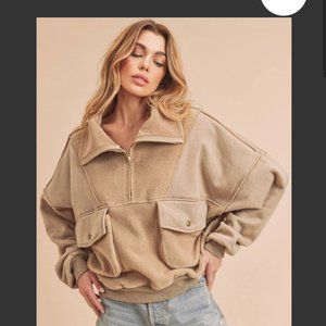 AEMI AND CO “ Tahoe 2 “ AEMI & CO Cropped Jacket Shacket Top SR35